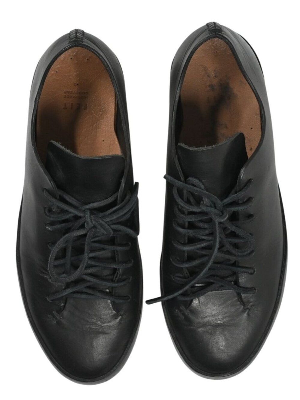 FEIT Handsewn Low Leather Shoes 3976V in Black